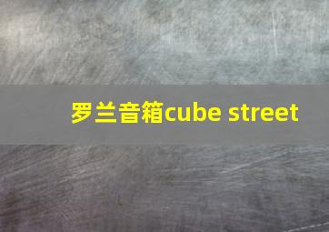 罗兰音箱cube street